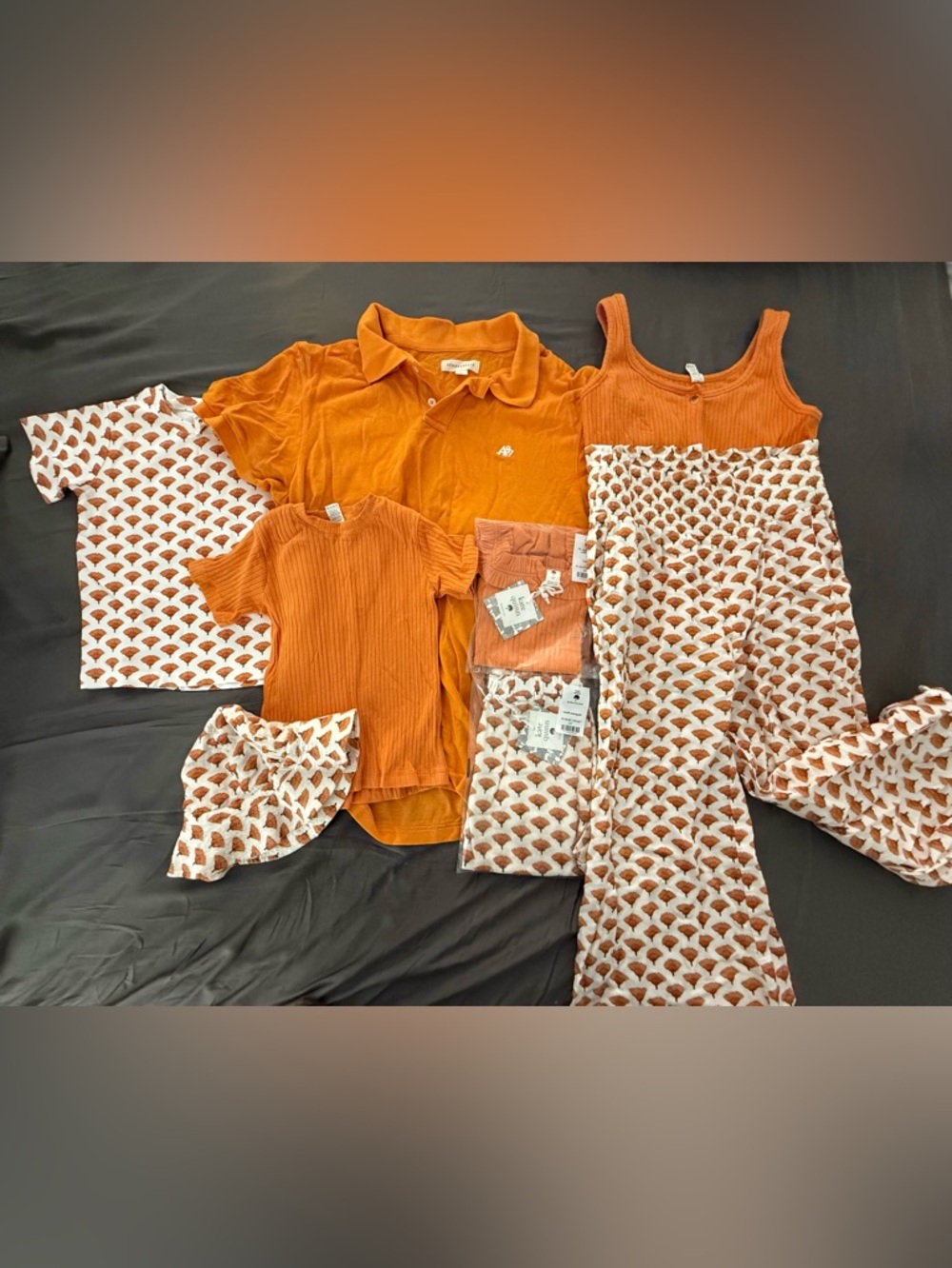 Family Matching Bundle Kate Quinn Marigold and Orange- Dad is Aeropostale
